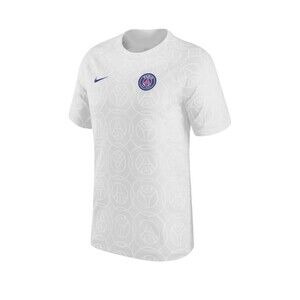Nike Dri-Fit PSG Pre-Match Football Soccer Jersey Gray DJ8563-472 Mens Medium